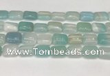 CAA4809 15.5 inches 13*18mm rectangle banded agate beads wholesale