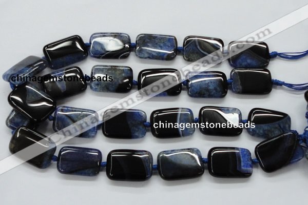 CAA481 15.5 inches 20*30mm rectangle agate druzy geode beads