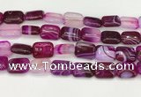 CAA4815 15.5 inches 15*20mm rectangle banded agate beads wholesale