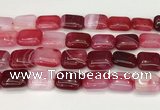 CAA4816 15.5 inches 15*20mm rectangle banded agate beads wholesale