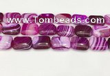 CAA4823 15.5 inches 18*25mm rectangle banded agate beads wholesale