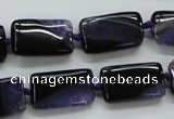 CAA483 15.5 inches 12*20mm rectangle agate druzy geode beads