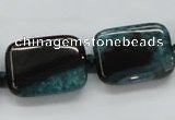 CAA485 15.5 inches 18*25mm rectangle agate druzy geode beads