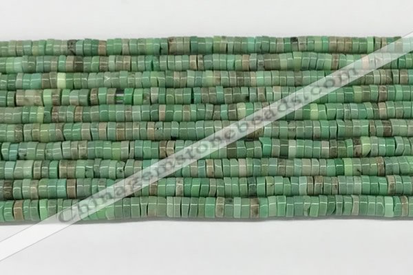 CAA4850 15.5 inches 2*4mm heishi grass agate beads wholesale