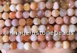 CAA4856 15.5 inches 8mm faceted round botswana agate beads