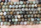 CAA4860 15.5 inches 6mm faceted round ocean agate beads