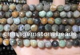 CAA4861 15.5 inches 8mm faceted round ocean agate beads