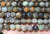 CAA4863 15.5 inches 12mm faceted round ocean agate beads