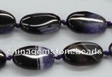 CAA490 15.5 inches 12*20mm oval agate druzy geode beads