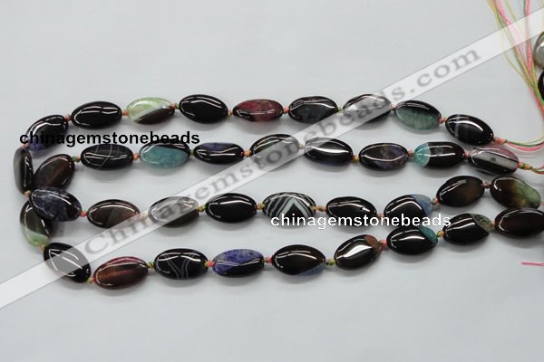 CAA491 15.5 inches 12*20mm oval agate druzy geode beads