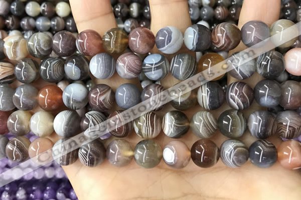 CAA4918 15.5 inches 10mm round Botswana agate beads wholesale