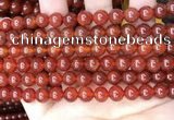 CAA4948 15.5 inches 8mm round red agate beads wholesale