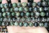 CAA4967 15.5 inches 10mm round green dendritic agate beads