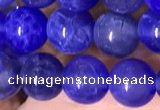 CAA5030 15.5 inches 6mm round blue dragon veins agate beads