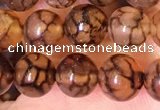 CAA5055 15.5 inches 6mm round dragon veins agate beads wholesale