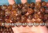 CAA5059 15.5 inches 14mm round dragon veins agate beads wholesale