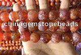 CAA5076 15.5 inches 16mm round red dragon veins agate beads