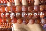 CAA5076 15.5 inches 16mm round red dragon veins agate beads