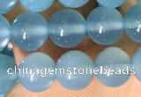 CAA5091 15.5 inches 6mm round sea blue agate beads wholesale