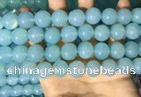 CAA5094 15.5 inches 12mm round sea blue agate beads wholesale