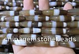 CAA5115 15.5 inches 8*33mm rice striped agate beads wholesale