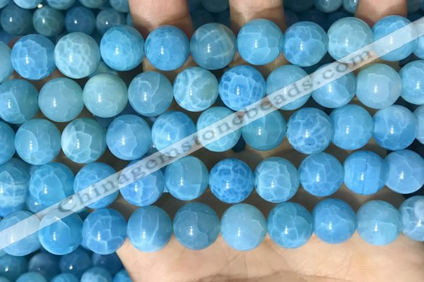 CAA5145 15.5 inches 12mm round dragon veins agate beads wholesale