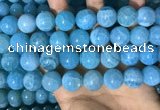 CAA5147 15.5 inches 16mm round dragon veins agate beads wholesale