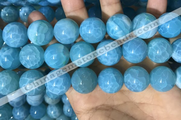 CAA5148 15.5 inches 18mm round dragon veins agate beads wholesale