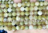 CAA5158 15.5 inches 8mm faceted round banded agate beads