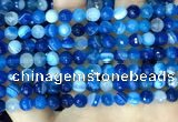 CAA5227 15.5 inches 6mm faceted round banded agate beads