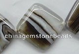 CAA525 15.5 inches 30*30mm diamond madagascar agate beads