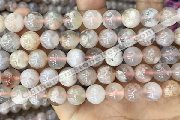 CAA5250 15.5 inches 10mm round sakura agate beads wholesale