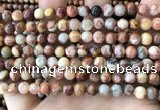 CAA5271 15.5 inches 6mm round natural red crazy lace agate beads