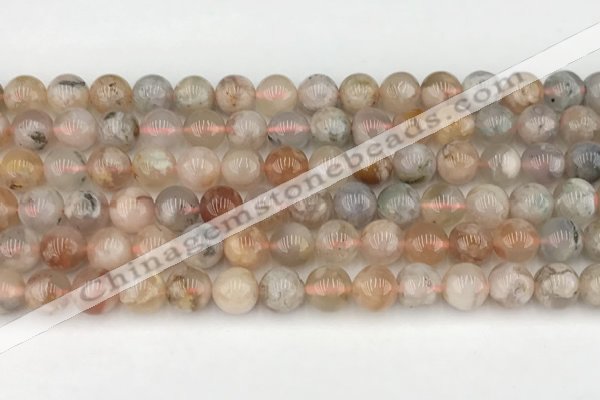 CAA5281 15.5 inches 8mm round sakura agate gemstone beads