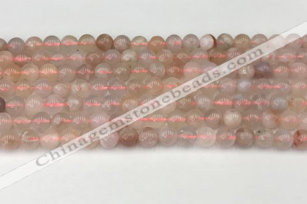 CAA5285 15.5 inches 6mm round natural sakura agate beads