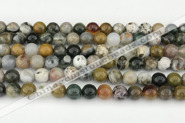 CAA5331 15.5 inches 8mm round ocean agate beads wholesale