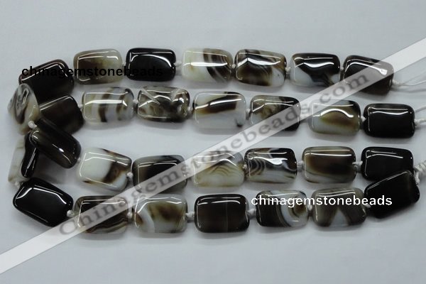 CAA535 15.5 inches 18*25mm rectangle madagascar agate beads