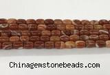 CAA5351 15.5 inches 10*14mm drum agate gemstone beads