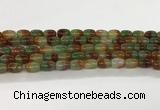 CAA5353 15.5 inches 10*14mm drum agate gemstone beads