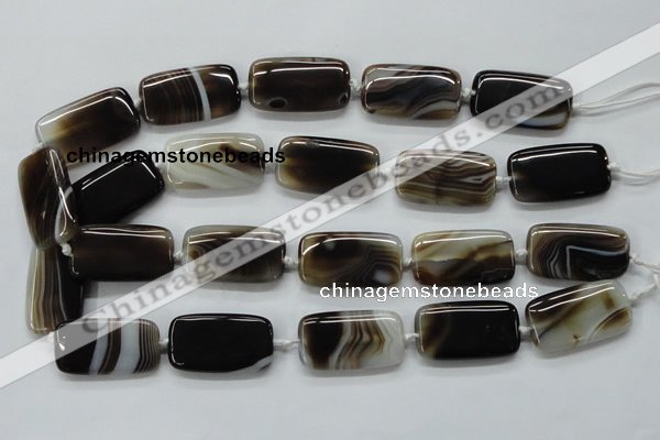 CAA536 15.5 inches 20*35mm rectangle madagascar agate beads