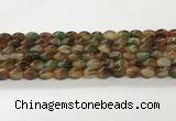 CAA5363 15.5 inches 8*12mm twisted rice agate gemstone beads