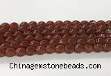 CAA5364 15.5 inches 8*12mm twisted rice agate gemstone beads