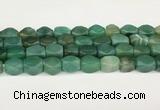 CAA5376 15.5 inches 10*12mm - 11*16mm faceted nuggets agate beads