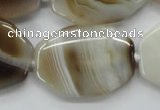 CAA538 15.5 inches 25*35mm octagonal madagascar agate beads