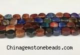CAA5381 15.5 inches 10*12mm - 11*16mm faceted nuggets agate beads