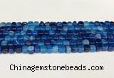 CAA5382 15.5 inches 6*7mm - 8*8mm nuggets agate gemstone beads