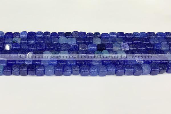 CAA5384 15.5 inches 6*7mm - 8*8mm nuggets agate gemstone beads