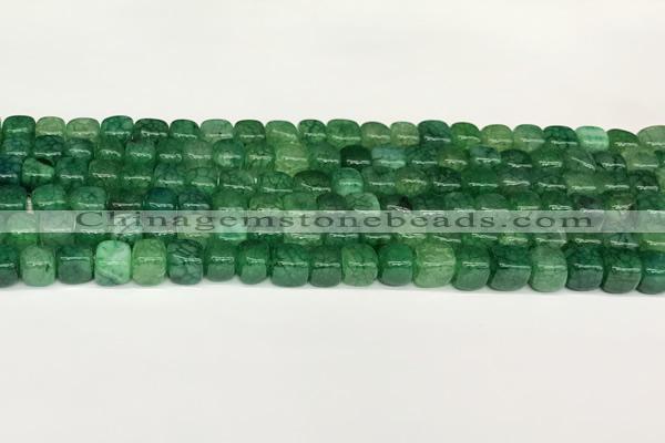 CAA5385 15.5 inches 6*7mm - 8*8mm nuggets agate gemstone beads