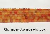 CAA5388 15.5 inches 6*7mm - 8*8mm nuggets agate gemstone beads