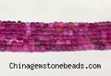 CAA5390 15.5 inches 6*7mm - 8*8mm nuggets agate gemstone beads